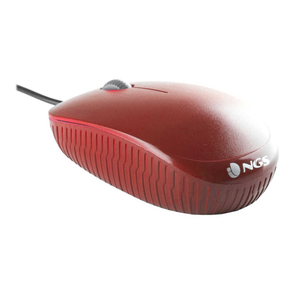Produktbild för NGS Flame - mus - USB - röd