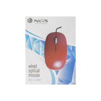 Produktbild för NGS Flame - mus - USB - röd