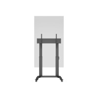 Produktbild för Multibrackets M Motorized Public Floorstand Dual Pillar 180 HD vagn - motoriserad - för platt panel/videokonferenskamera - svart