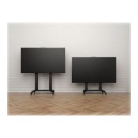 Produktbild för Multibrackets M Motorized Public Floorstand Dual Pillar 180 HD vagn - motoriserad - för platt panel/videokonferenskamera - svart