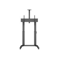 Produktbild för Multibrackets M Motorized Public Floorstand Dual Pillar 180 HD vagn - motoriserad - för platt panel/videokonferenskamera - svart