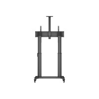 Produktbild för Multibrackets M Motorized Public Floorstand Dual Pillar 180 HD vagn - motoriserad - för platt panel/videokonferenskamera - svart