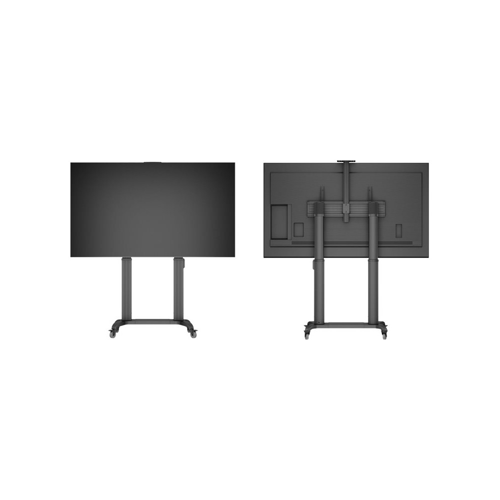 Produktbild för Multibrackets M Motorized Public Floorstand Dual Pillar 180 HD vagn - motoriserad - för platt panel/videokonferenskamera - svart