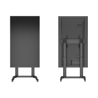 Produktbild för Multibrackets M Motorized Public Floorstand Dual Pillar 180 HD vagn - motoriserad - för platt panel/videokonferenskamera - svart
