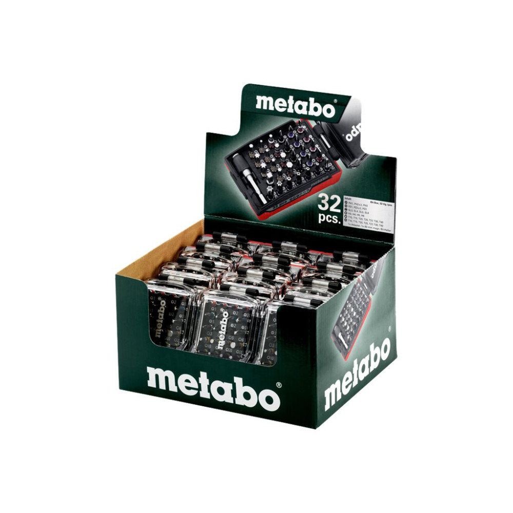 Produktbild för Metabo skruvmejselbitsats - 32 delar