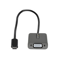 Produktbild för Startech USB C till VGA-adapter - 1080p USB Type-C till VGA-adapterdongel - USB-C (DP alt-läge) till VGA-skärm/bildskärm videokonverterare - Thunderbolt 3-kompatibel - 30 cm ansluten kabel - videokort - VGA / USB - 30 cm