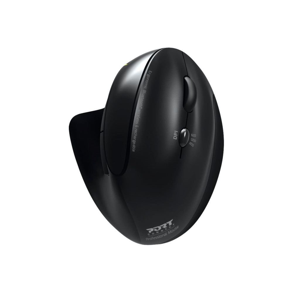 Produktbild för PORT Connect Professional - vertikal mus - 2.4 GHz, Bluetooth 3.0, Bluetooth 5.0