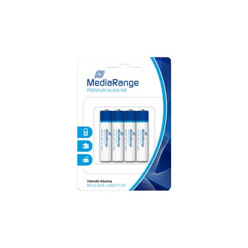 MediaRange MediaRange Premium batteri - 4 x AAA - alkaliskt