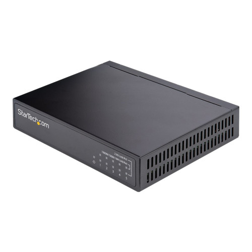 StarTech.com StarTech.com Ohanterad 2.5G-switch - Gigabit-switch med 5 portar - 2,5GBASE-T Ethernet-switch utan förvaltning - Ethernet-splitter - DIN-skena eller väggmontering - Multi-Gigabit - Auto-MDIX - 9K Jumbo - switch - 5 portar - ohanterad