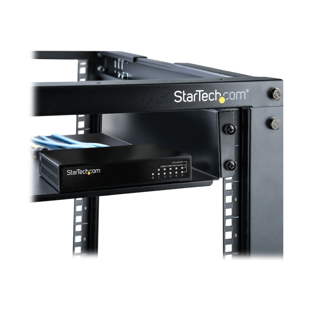 Produktbild för StarTech.com Ohanterad 2.5G-switch - Gigabit-switch med 5 portar - 2,5GBASE-T Ethernet-switch utan förvaltning - Ethernet-splitter - DIN-skena eller väggmontering - Multi-Gigabit - Auto-MDIX - 9K Jumbo - switch - 5 portar - ohanterad