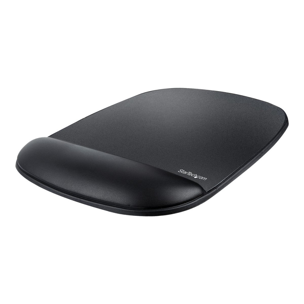 Produktbild för StarTech.com Mouse Pad with Hand rest, 6.7x7.1x 0.8 in (17x18x2cm), Ergonomic Mouse Pad with Wrist Support, Desk Wrist Pad w/ Non-Slip PU Base for Office/Home/Computer/Laptop - Cushioned Gel Mouse Pad w/ Palm Rest - mustablett med handledskudde - TAA-komp