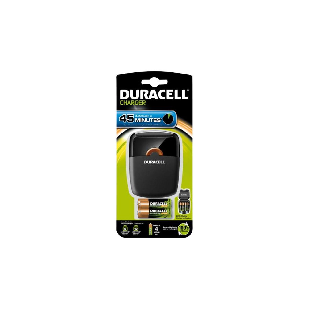 Produktbild för Duracell CEF27 batteriladdare - 4 x AA / AAA - NiMH