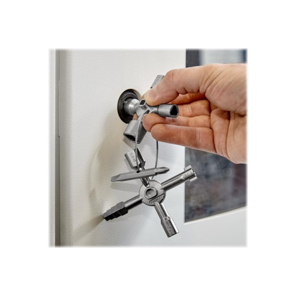 Produktbild för KNIPEX TwinKey Control Cabinet - multifunction key