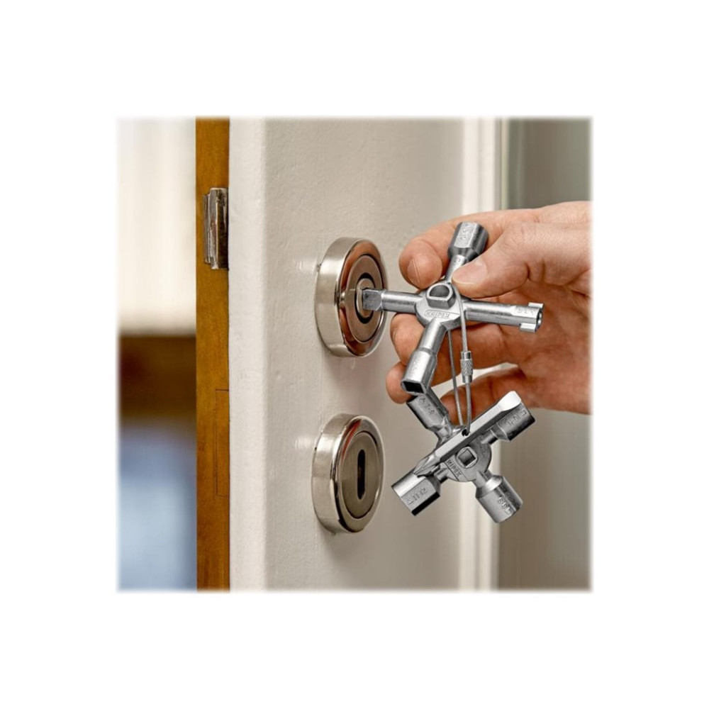 Produktbild för KNIPEX TwinKey Control Cabinet - multifunction key