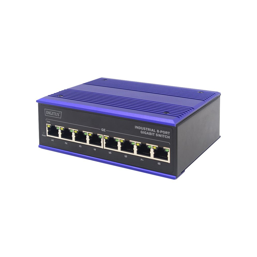 Produktbild för DIGITUS Professional DN-651119 Industrial - switch - 8 portar - ohanterad