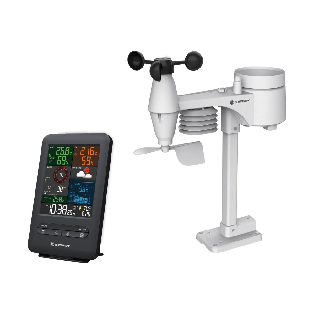 Produktbild för Bresser Weather Center 5-in-1 Beaufort - väderstation