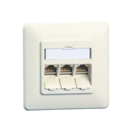 METZ CONNECT BTR E-DAT modul 3x8(8) UP - uttag för nedsänkt montering