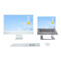 Produktbild för StarTech.com Laptop Stand for Desk, 5kg/11lb, Aluminum, Silver, Ergonomic - ställ för bärbar dator