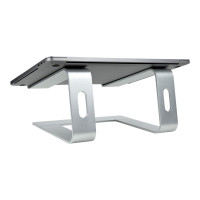 Produktbild för StarTech.com Laptop Stand for Desk, 5kg/11lb, Aluminum, Silver, Ergonomic - ställ för bärbar dator