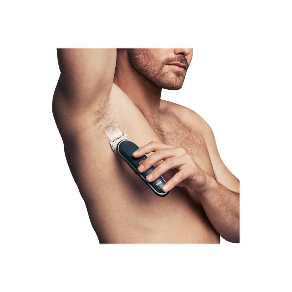 Produktbild för Braun BodyGroomer 5 BG5340 - kroppstrimmare - vit / grå