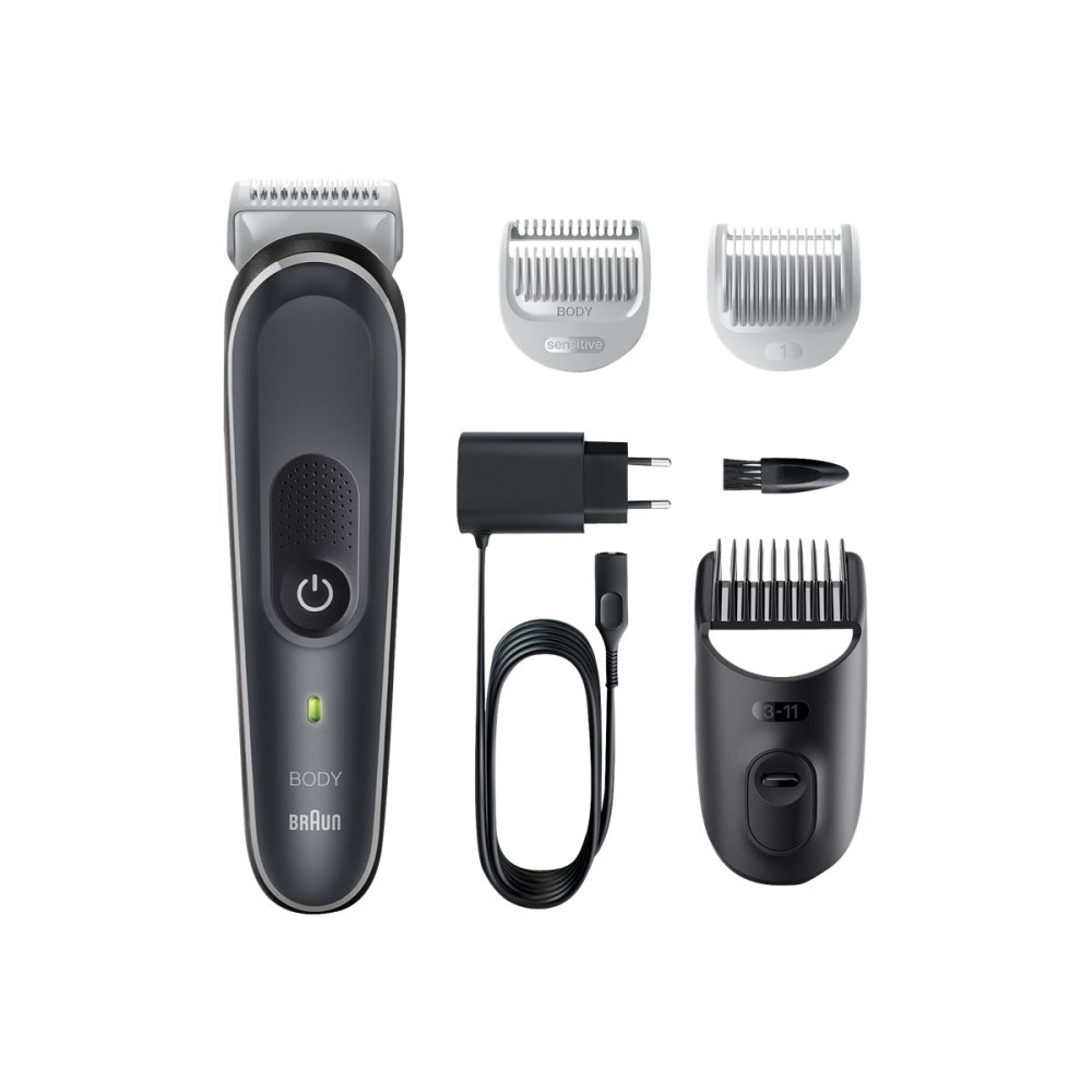 Produktbild för Braun BodyGroomer 5 BG5340 - kroppstrimmare - vit / grå