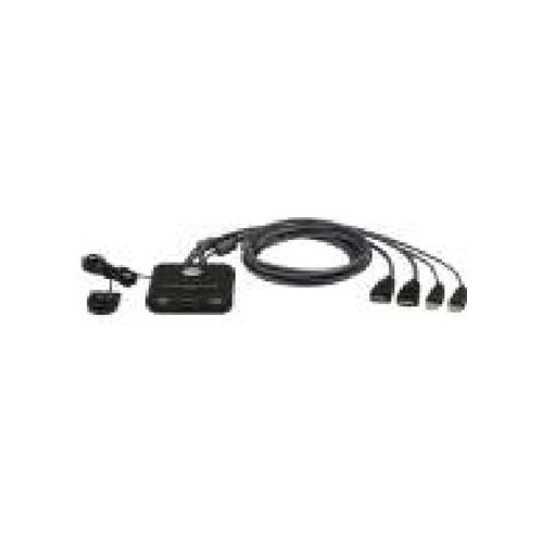 ATEN Technology ATEN CS22HF - omkopplare för tangentbord/video/mus/USB - 2 portar