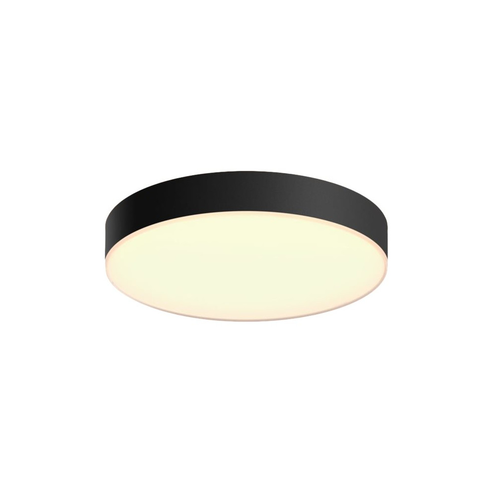 Produktbild för Philips Hue White ambiance Enrave Large - innertakslampa - LED - 33.5 W - kallt vitt/varmt vitt ljus - 2200-6500 K - svart