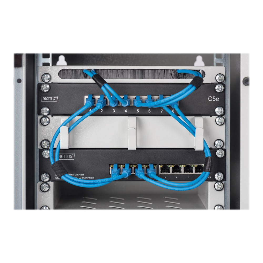 Produktbild för DIGITUS DN-80117 - switch - 8 portar - Administrerad - rackmonterbar