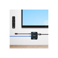 Produktbild för StarTech.com HDMI Extender over CAT6/CAT5, 4K 30Hz/130ft (40m) or 1080p 60Hz/230ft (70m) Video Extender, 4K HDMI over Ethernet Extender, PoC HDMI Transmitter and Receiver Kit, IR Extension - Local Video Output - förlängd räckvidd för audio/video - HDMI