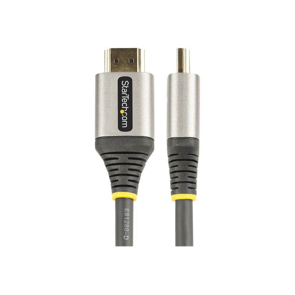 Produktbild för Startech 20in (0.5m) Premium Certified HDMI 2.0 Cable with Ethernet, High-Speed Ultra HD 4K 60Hz HDMI Cable HDR10, ARC, HDMI Cord For Ultra HD Monitors, TVs, Displays, w/ TPE Jacket - Durable HDMI Video Cable (HDMMV50CM) - HDMI-kabel med Ethernet - 50 cm