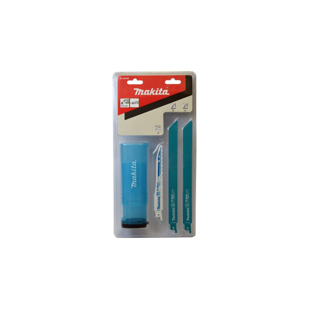 Produktbild för Makita reciprocating saw blade set - 6 delar