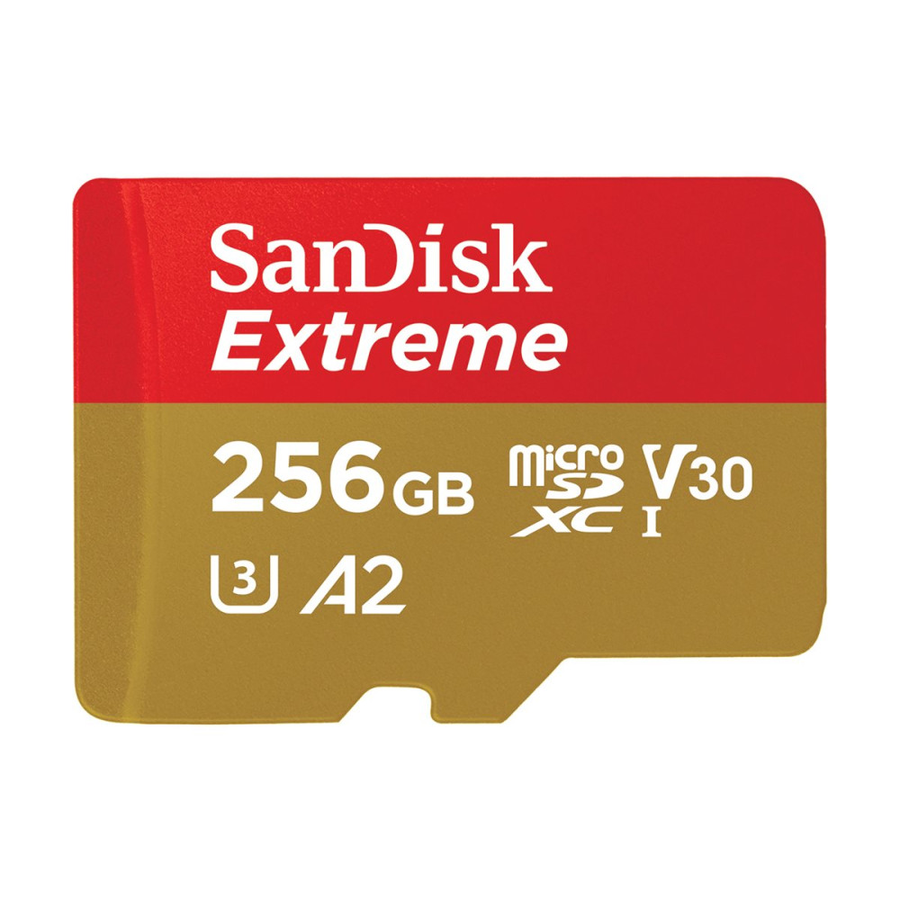 Produktbild för SanDisk Extreme - flash-minneskort - 256 GB - mikroSDXC UHS-I