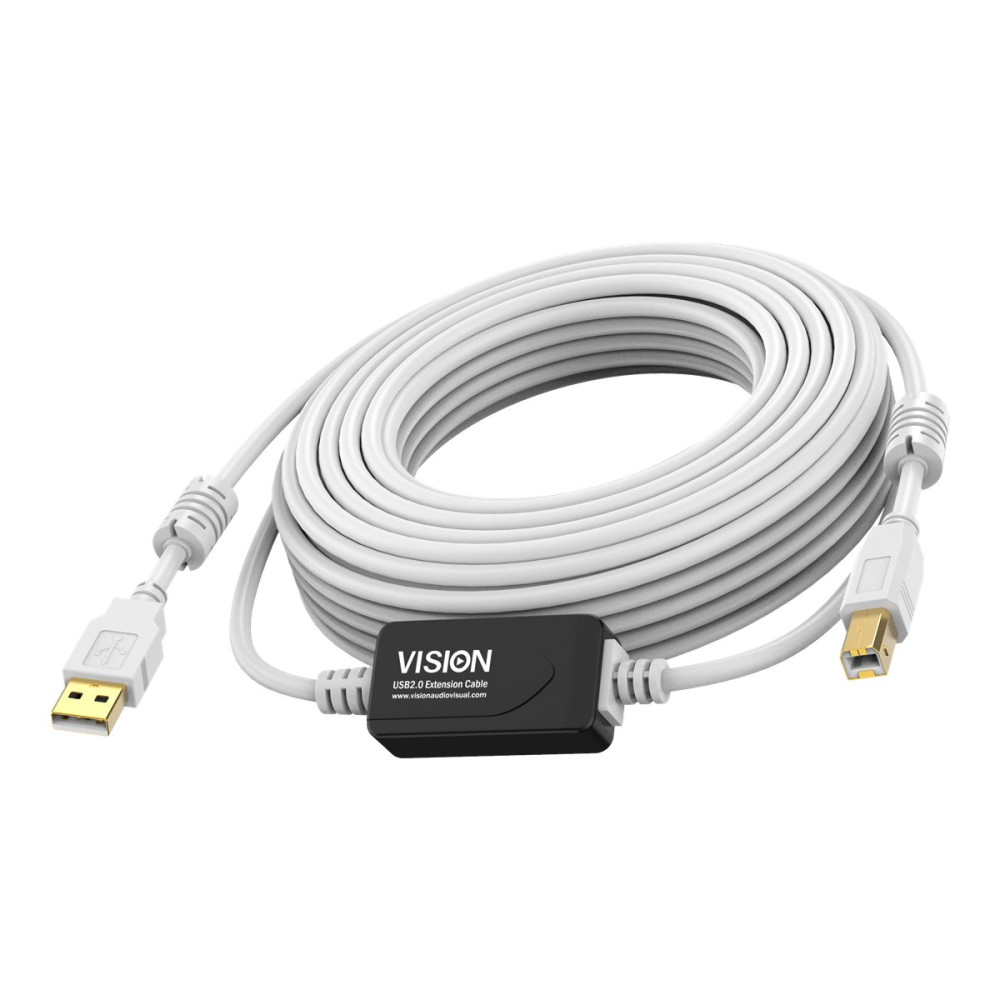 Produktbild för Vision Techconnect - USB-kabel - USB till USB typ B - 15 m