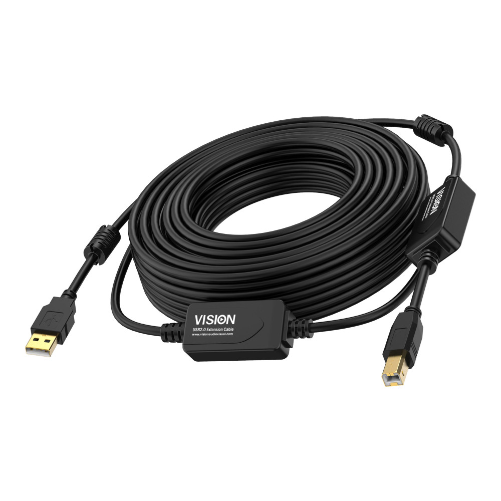 Produktbild för Vision - USB-kabel - USB till USB typ B - 10 m