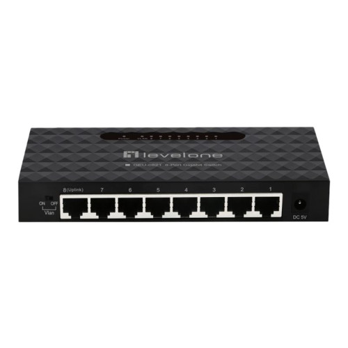 LevelOne LevelOne GEU-0821 - switch - 8 portar