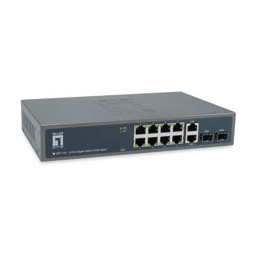 LevelOne LevelOne GEP-1221 - switch - 12 portar - ohanterad - rackmonterbar