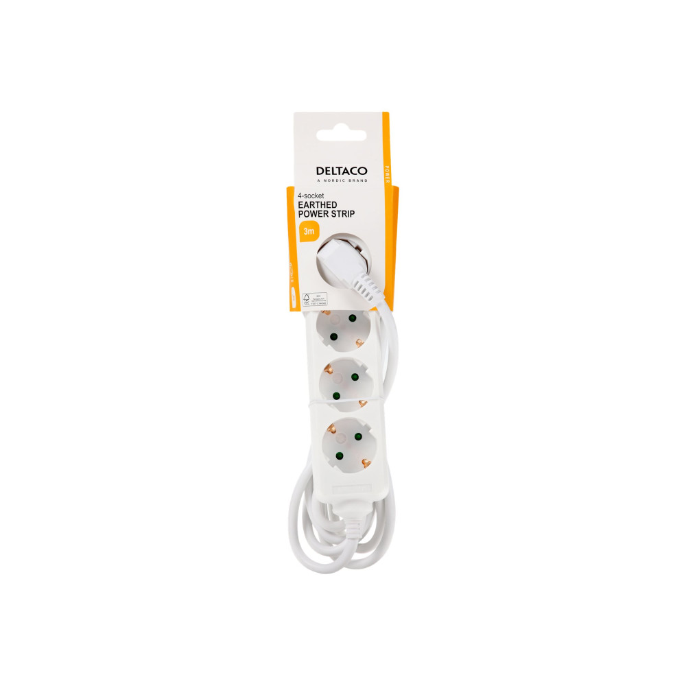 Produktbild för DELTACO GT-0401 - effektband - 3680 Watt
