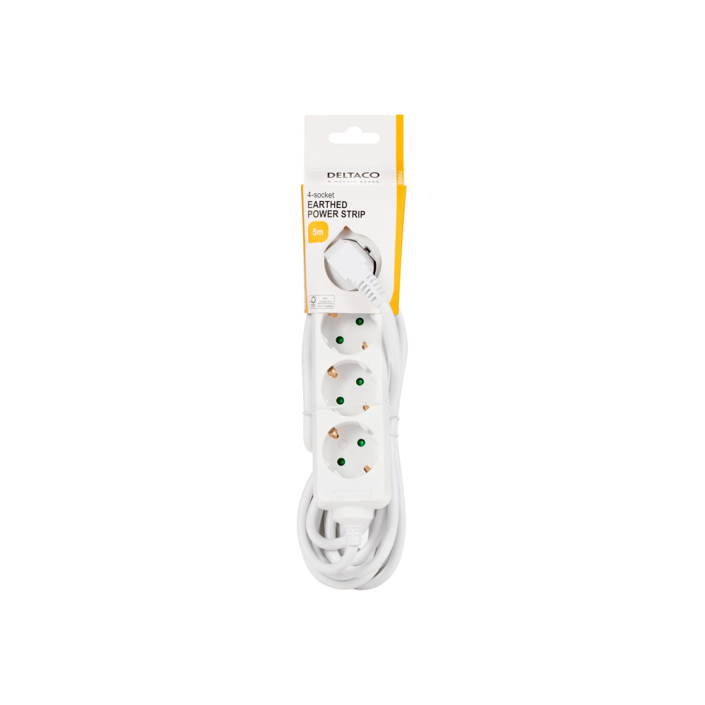 Produktbild för DELTACO GT-0402 - effektband - 3680 Watt