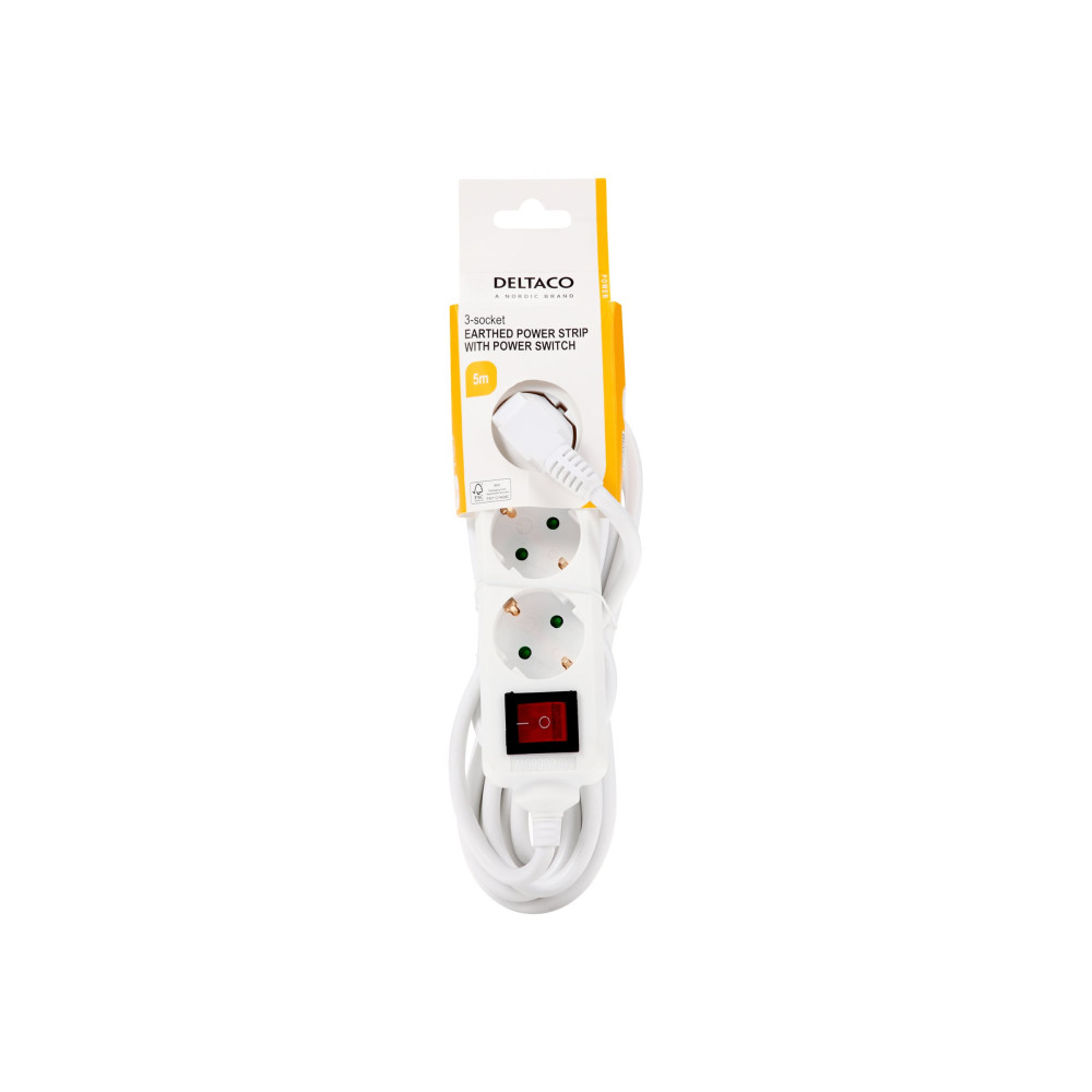 Produktbild för DELTACO GT-0352 - effektband - 3680 Watt