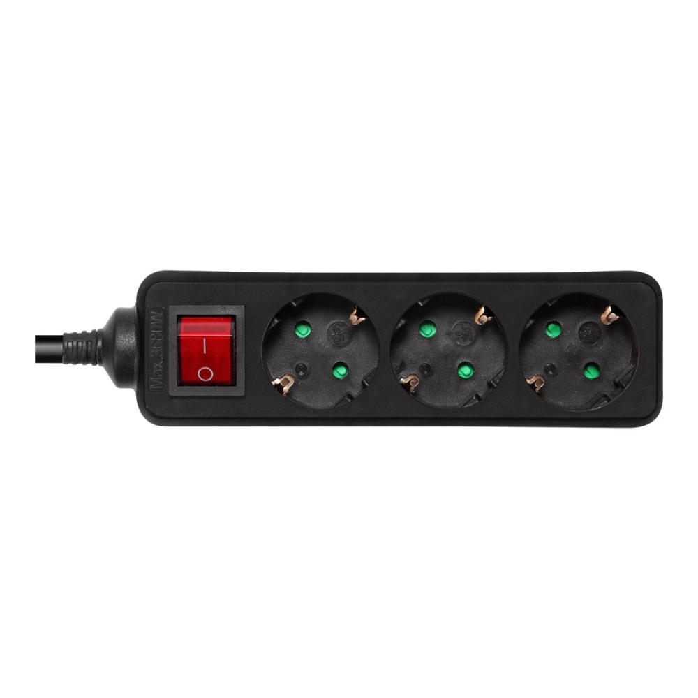 Produktbild för DELTACO GT-0360 - effektband - 3680 Watt