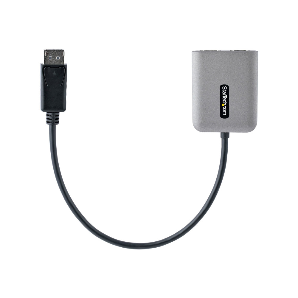 Produktbild för Startech DP to Dual HDMI MST HUB, Dual HDMI 4K 60Hz, DisplayPort Multi Monitor Adapter with 1ft (30cm) Cable, DP 1.4 Multi Stream Transport Hub, DSC | HBR3, DP to 2x HDMI Ports - DP to HDMI Splitter (MST14DP122HD) - videokort - DisplayPort / HDMI