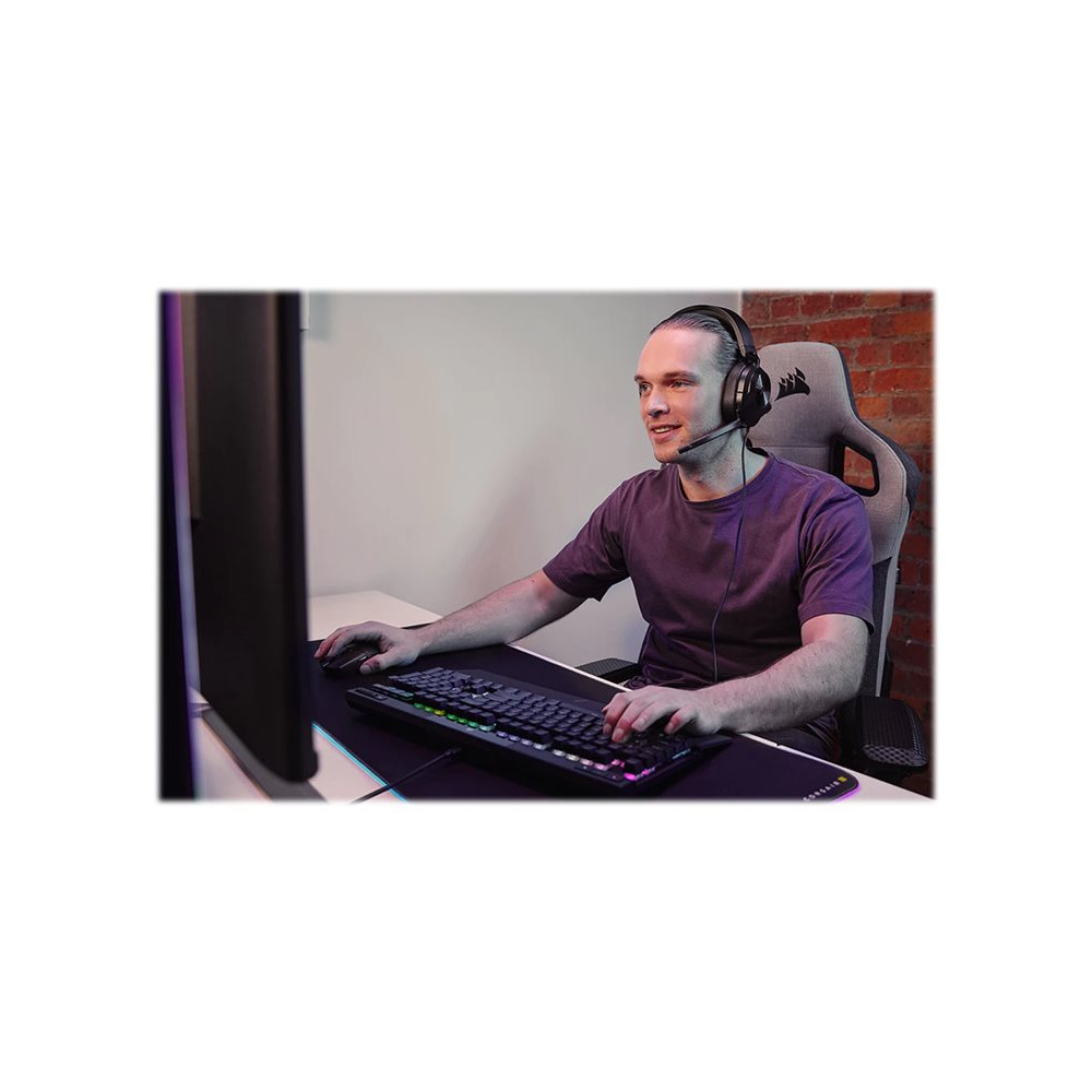 Produktbild för CORSAIR Gaming HS55 STEREO - headset - 3,5 mm kontakt