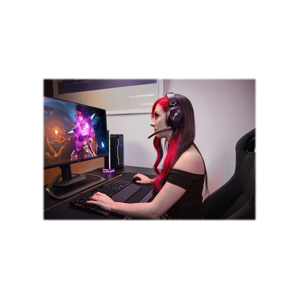 Produktbild för CORSAIR Gaming HS55 STEREO - headset - 3,5 mm kontakt