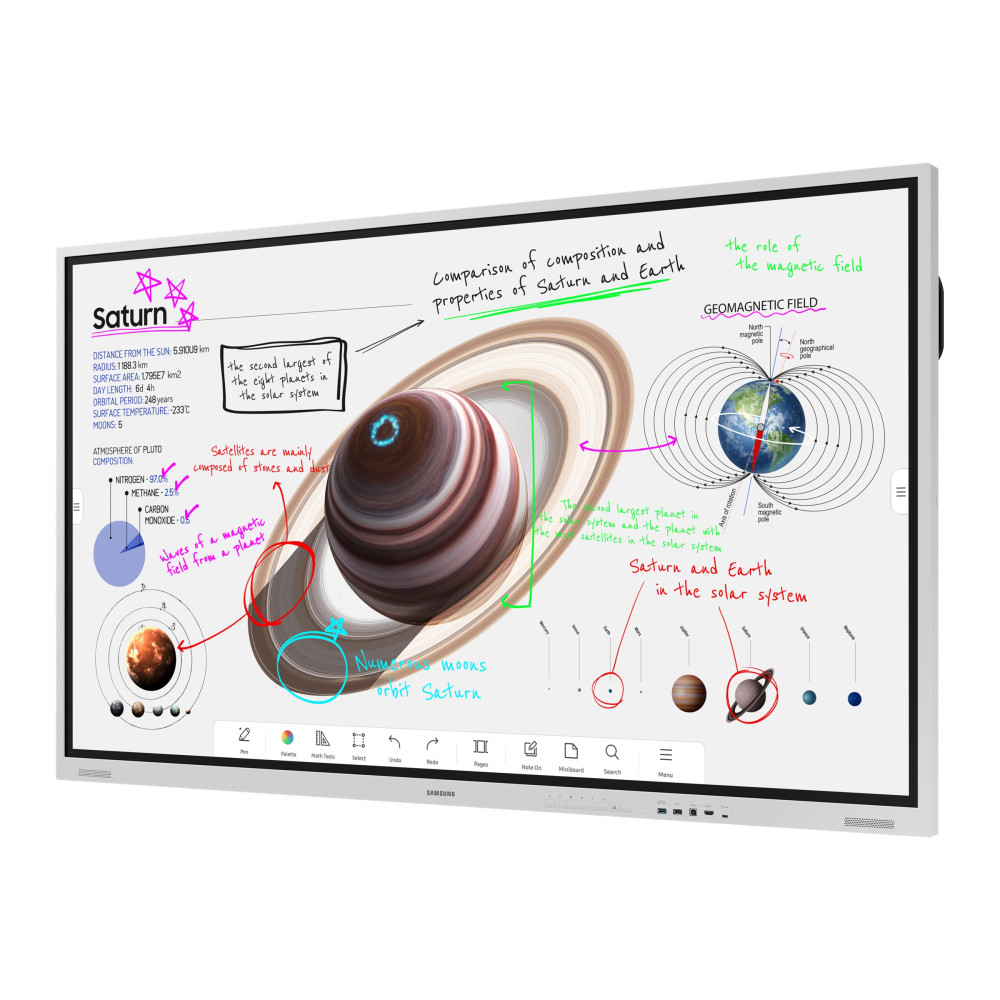 Produktbild för Samsung Flip Pro WM75B WMB Series - 75" LED-bakgrundsbelyst LCD-skärm - 4K - för interaktiv kommunikation