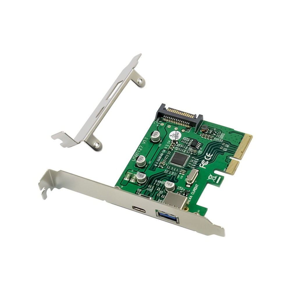 Produktbild för Conceptronic EMRICK09G - USB-adapter - PCIe 3.0 x4 - USB-C 3.2 Gen 2 x 1 + USB 3.2 Gen 2 x 1