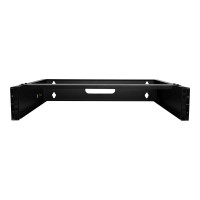 Produktbild för StarTech.com 2U Wall Mount Rack, 19" Wall Mount Network Rack, 14 inch Deep (Low Profile), Wall Mounting Patch Panel Bracket for Network Switches, IT Equipment, 77lb (35kg) Capacity - Network Equipment Rack (RACK-2U-14-BRACKET) - monteringsfäste för nätver