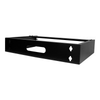 Produktbild för StarTech.com 2U Wall Mount Rack, 19" Wall Mount Network Rack, 14 inch Deep (Low Profile), Wall Mounting Patch Panel Bracket for Network Switches, IT Equipment, 77lb (35kg) Capacity - Network Equipment Rack (RACK-2U-14-BRACKET) - monteringsfäste för nätver