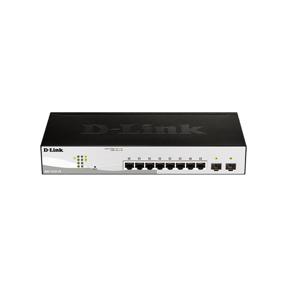 Produktbild för D-Link DGS 1210-10 - switch - 10 portar - smart - rackmonterbar