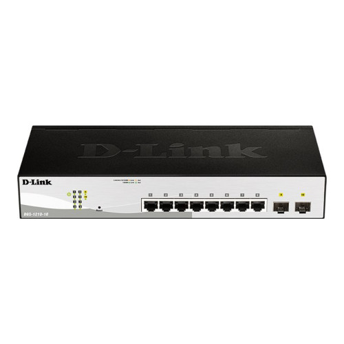 D-Link D-Link DGS 1210-10 - switch - 10 portar - smart - rackmonterbar