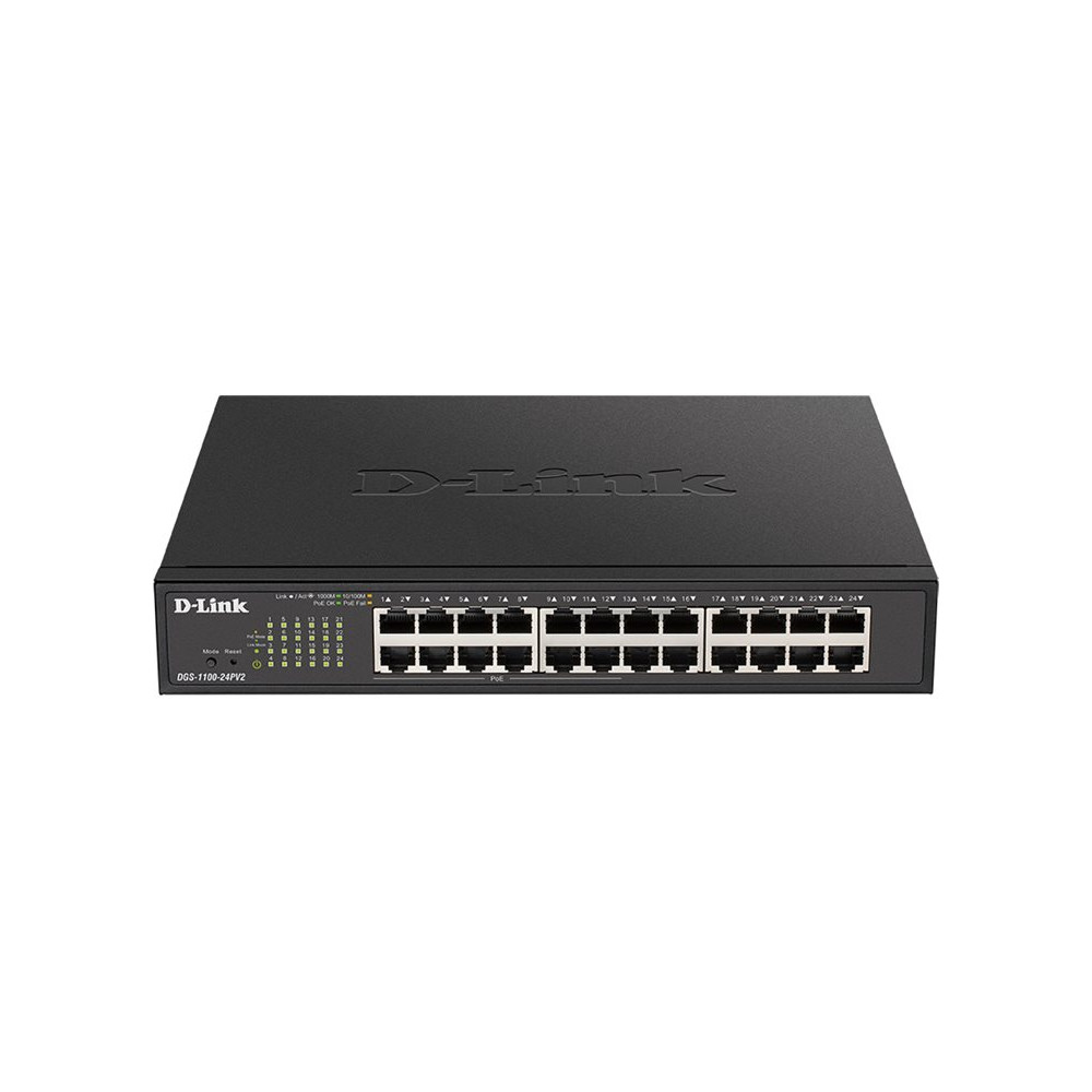 Produktbild för D-Link DGS 1100-24PV2 - switch - 24 portar - smart - rackmonterbar